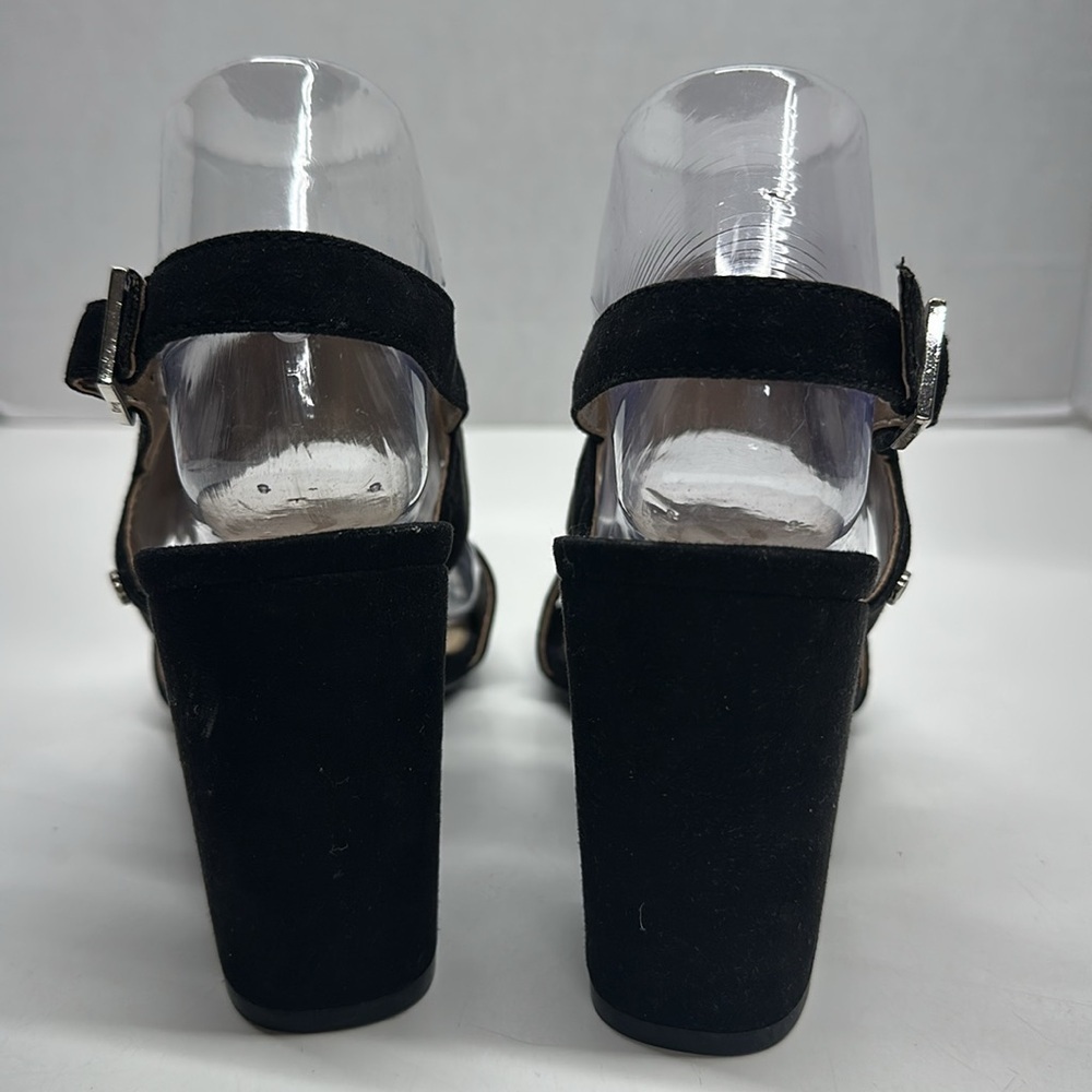 Circus NY Sam Edelman Olivia Sandals High Heeled Ankle Strap Shoes Black Size 8 - Picture 5 of 8